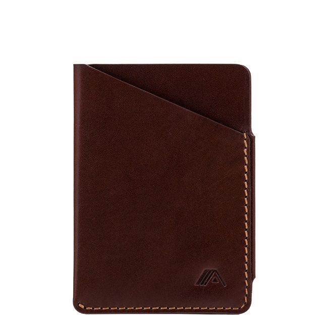 A-SLIM Minimalist Leather Wallet Ninja - Brown